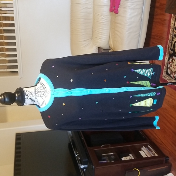 Merry & Bright Christmas Sweater XL - Picture 3 of 7